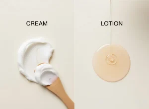 difference between body cream and lotion